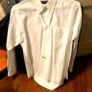 White dress shorty never worn and starched lands end